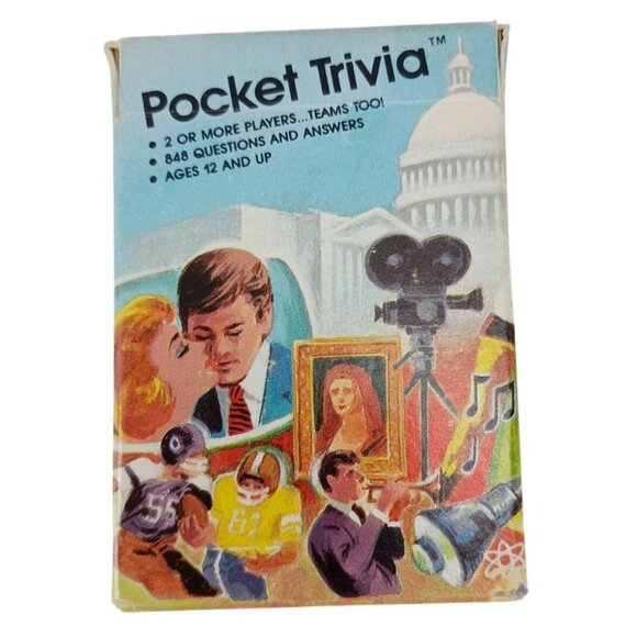 Hoyle Movie Trivia Game Pocket Trivia Card Deck 1984 Vintage - Picture 1 of 5